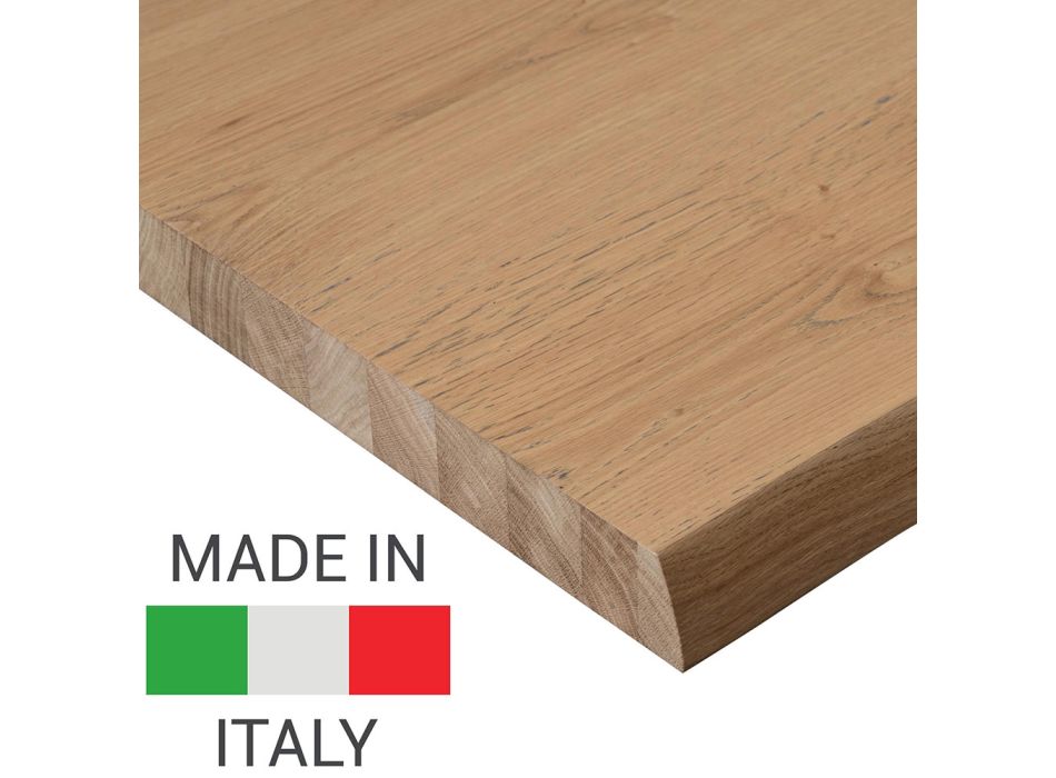 Spisebord i fineret træ og metal Fremstillet i Italien - Persico Viadurini