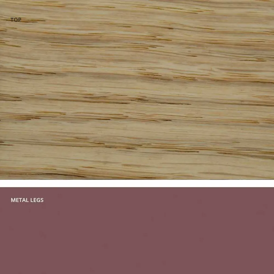 Spisebord i moderne massivt træ lavet i Italien, Mitia Viadurini