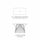 Spisebord i moderne massivt træ lavet i Italien, Mitia Viadurini