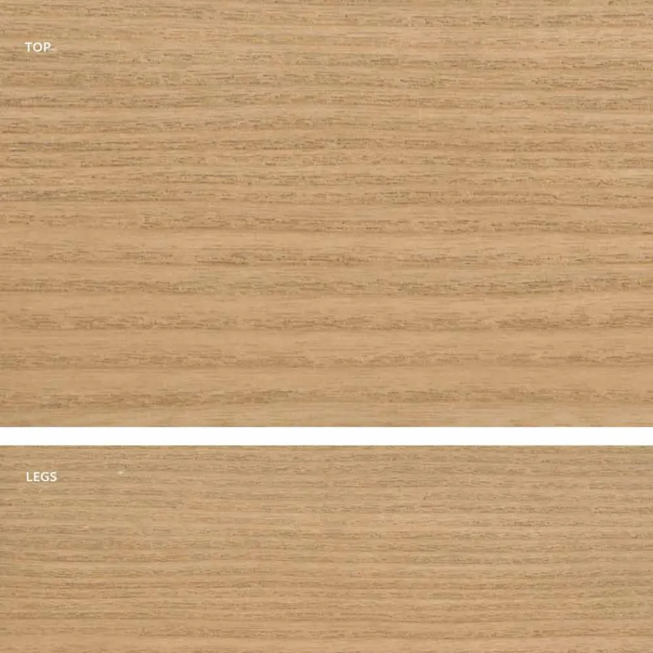 Mdf design træ spisebord lavet i Italien, Egisto Viadurini