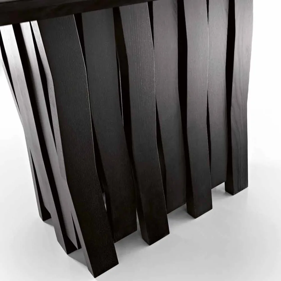 Mdf design træ spisebord lavet i Italien, Egisto Viadurini