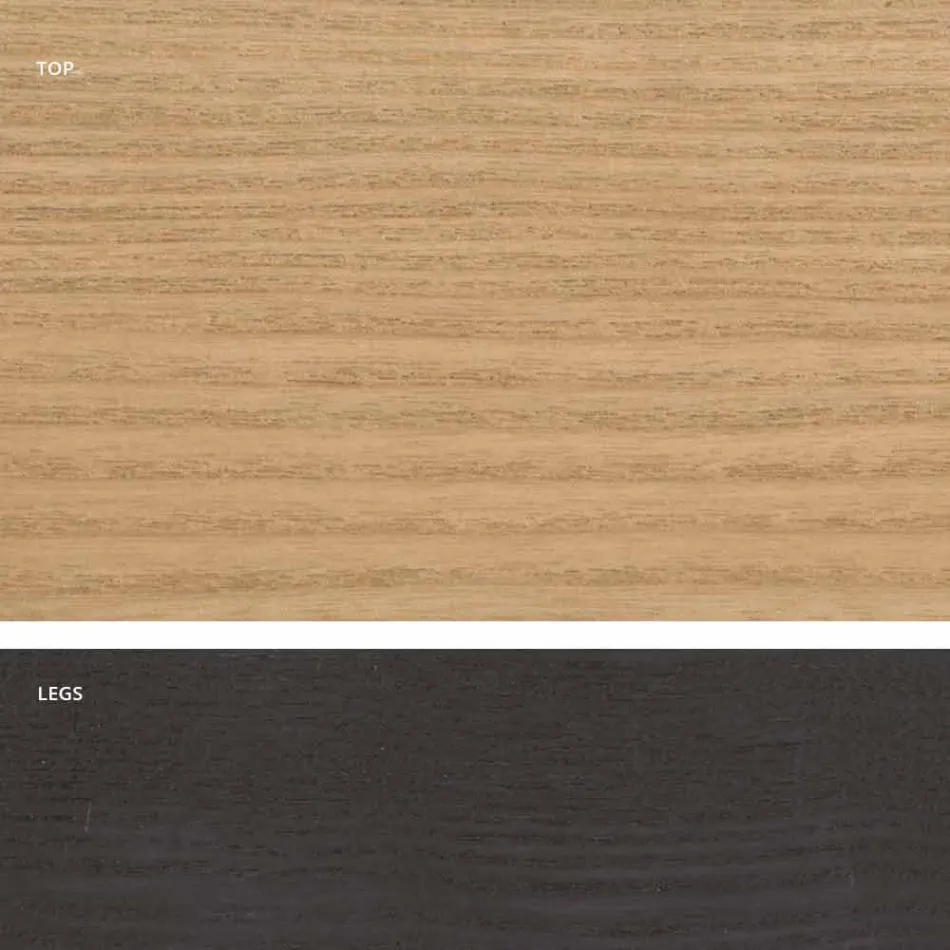 Mdf design træ spisebord lavet i Italien, Egisto Viadurini