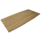 Spisebord i MDF-træeffekt og sort metalfod - Sunset Viadurini