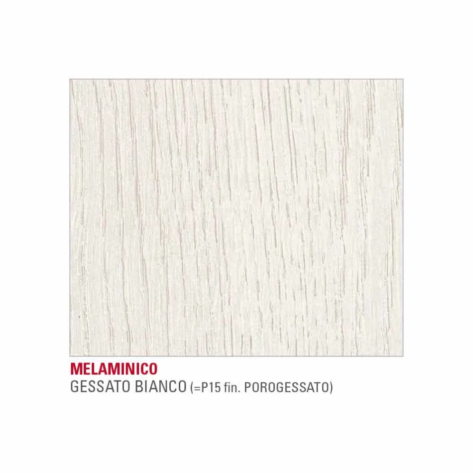 Spisebord i melamin og malet metal fremstillet i Italien - Remigio Viadurini