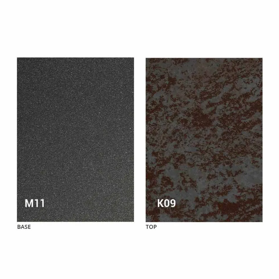 Metal spisebord og keramisk top Fremstillet i Italien Design - Anaconda Viadurini