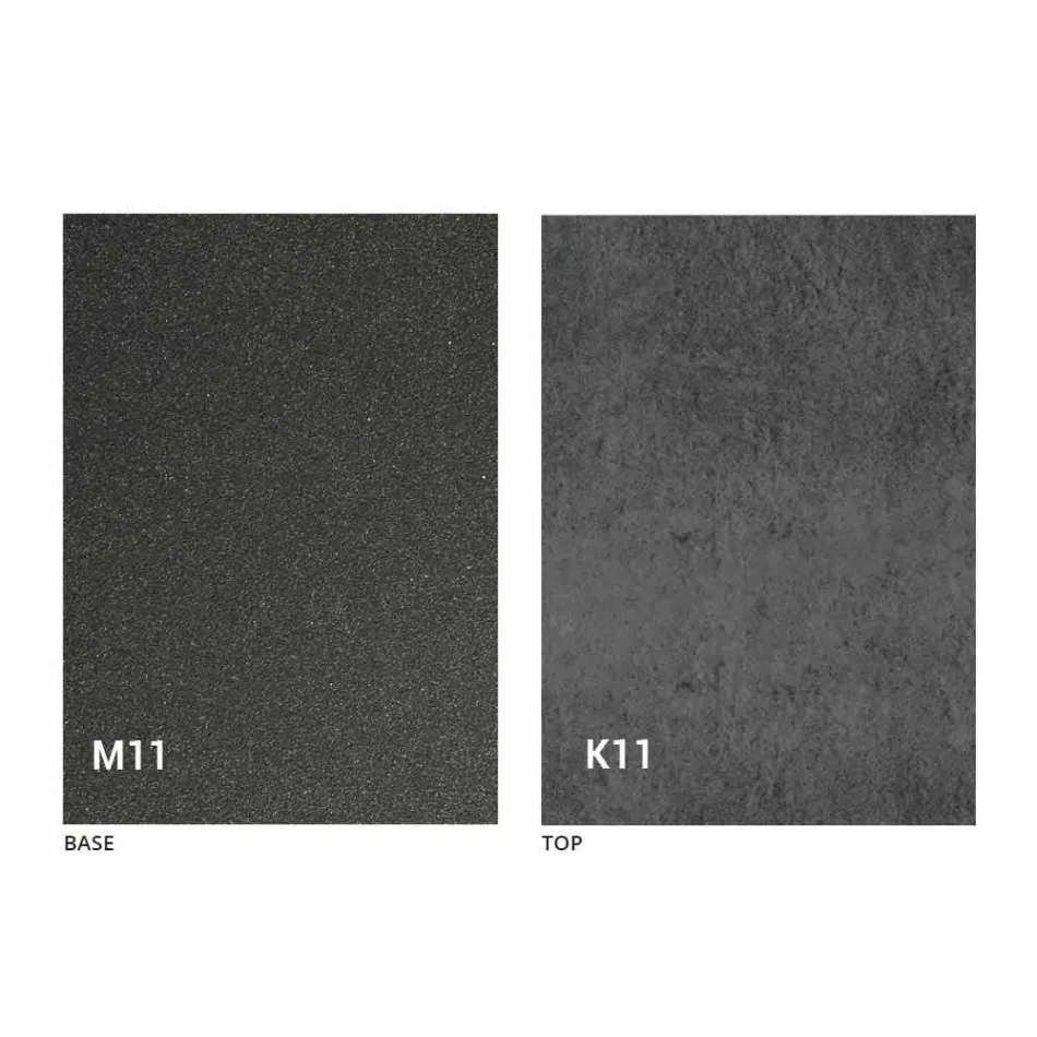 Metal spisebord og keramisk top Fremstillet i Italien Design - Anaconda Viadurini