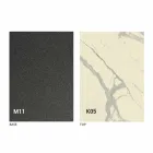 Metal spisebord og keramisk top Fremstillet i Italien Design - Anaconda Viadurini