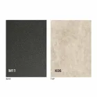 Metal spisebord og keramisk top Fremstillet i Italien Design - Anaconda Viadurini