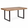 Spisebord i industriel stil i Homemotion i træ og stål - Molino