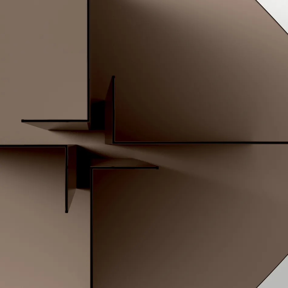 Glas spisebord med rektangulær plade lavet i Italien - Charles Viadurini