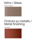 Moderne spisebord i glas og metal fremstillet i Italien - Duna Viadurini