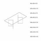 Design spisebord i ekstraklerglas 8 dimensioner - Pollinare Viadurini