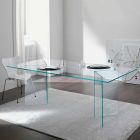 Design spisebord i ekstraklerglas 8 dimensioner - Pollinare Viadurini