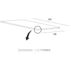 Luksus spisebord i hærdet glas og metal lavet i Italien - Carlino Viadurini