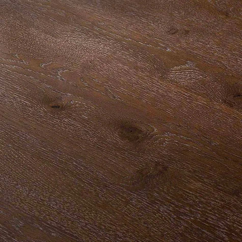 Moderne spisebord 100x200cm træ med glas ben Flora Viadurini