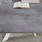 Udvideligt moderne spisebord, laminatplade - Marliana Viadurini
