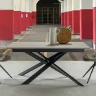 Udvideligt moderne spisebord, laminatplade - Marliana Viadurini