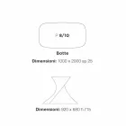 moderne hvide spisebord i MDF eg færdig 100x200cm Clark Viadurini