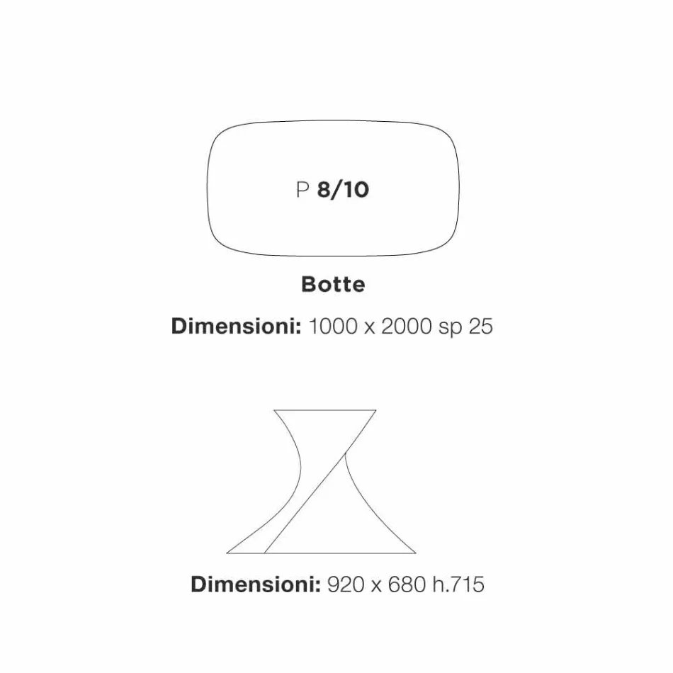 moderne hvide spisebord i MDF eg færdig 100x200cm Clark Viadurini