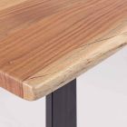 Homemotion moderne spisebord med akacietræplade - Vermont Viadurini