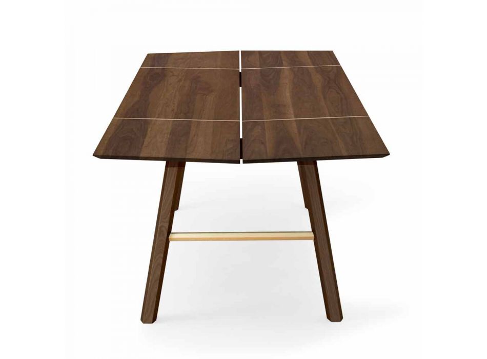 Moderne spisebord i ask med sort eller guld detaljer - Andria Viadurini