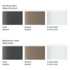 Ovalt spisebord med glasplade og bund Lavet i Italien - Tiseo Viadurini