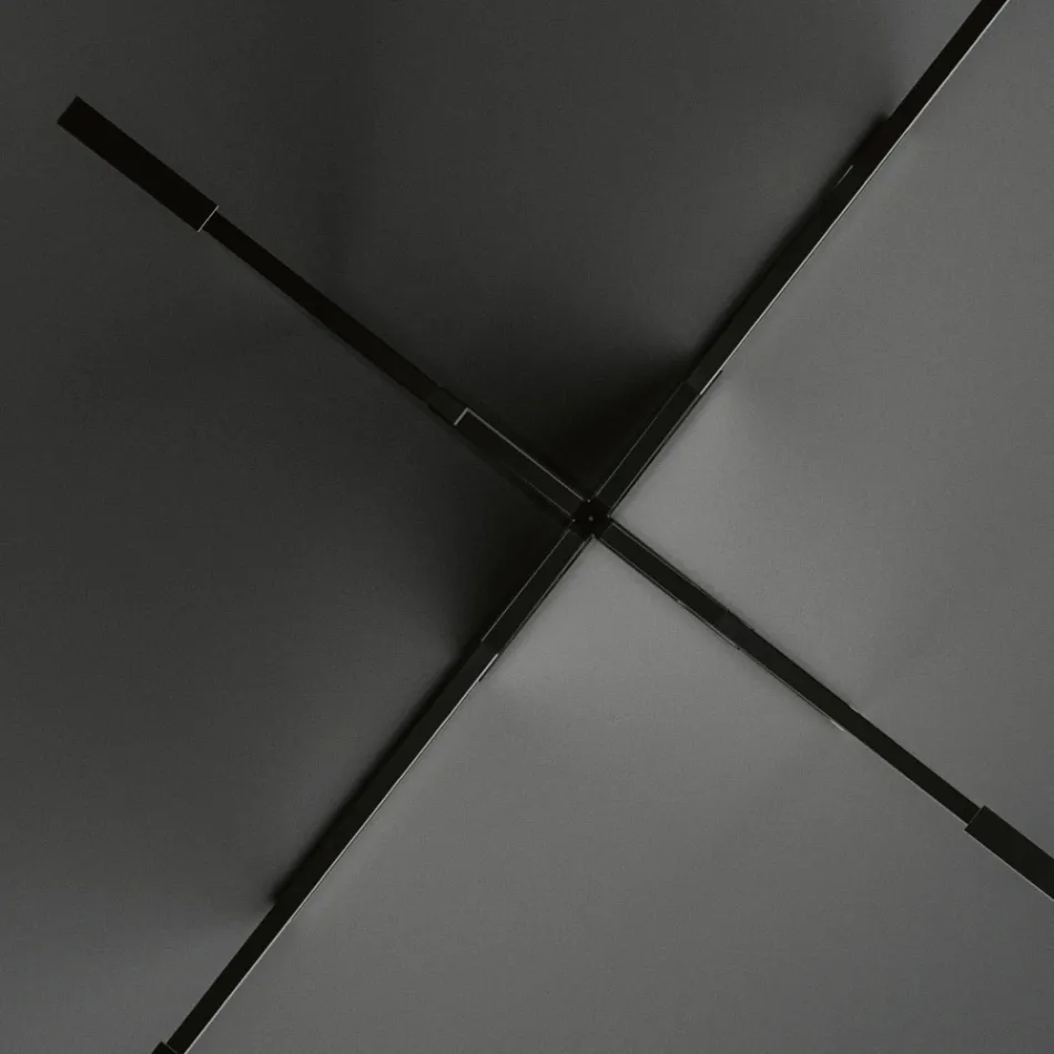 Ovalt spisebord med glasplade og bund Lavet i Italien - Tiseo Viadurini