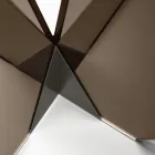 Ovalt spisebord med glasplade og bund Lavet i Italien - Tiseo Viadurini