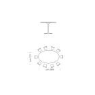 Ovalt spisebord med luksus Made in Italy Fenix Top - Dollars Viadurini