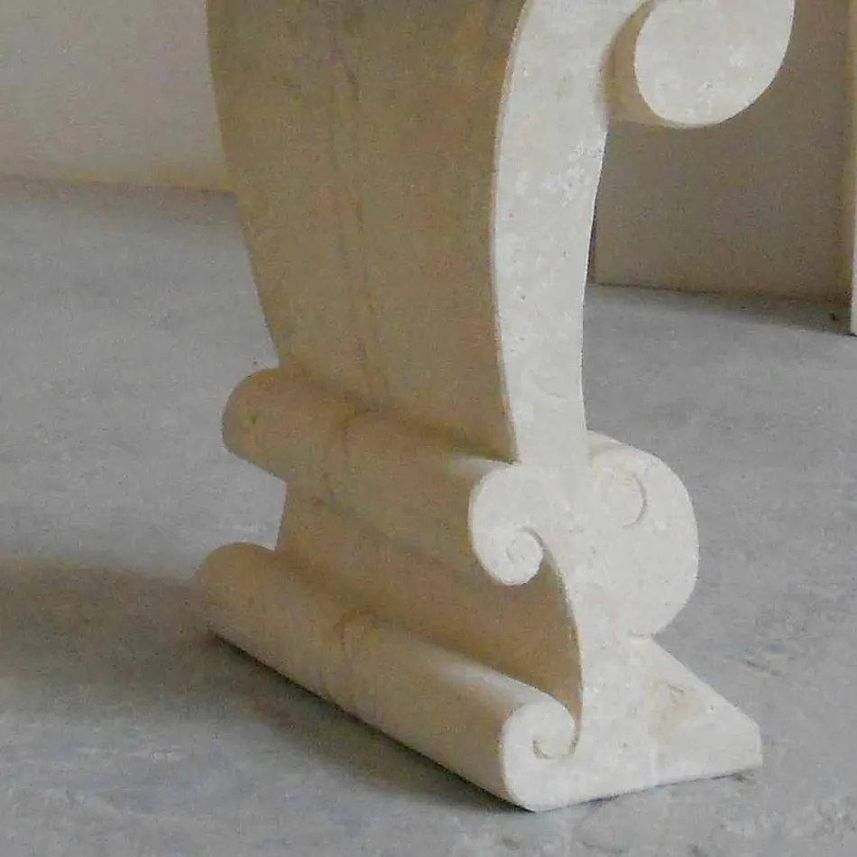 ovale spisebord af sten og klassisk design krystal Arachne Viadurini