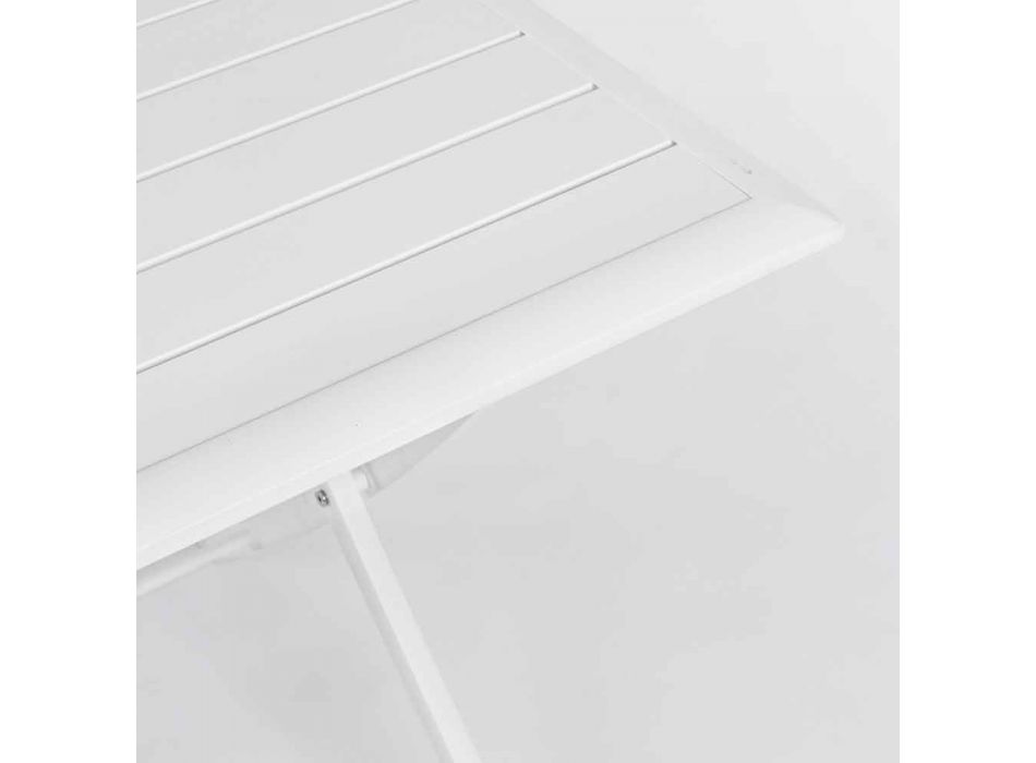 Udendørs spisebord i aluminium med foldestruktur - jagt Viadurini