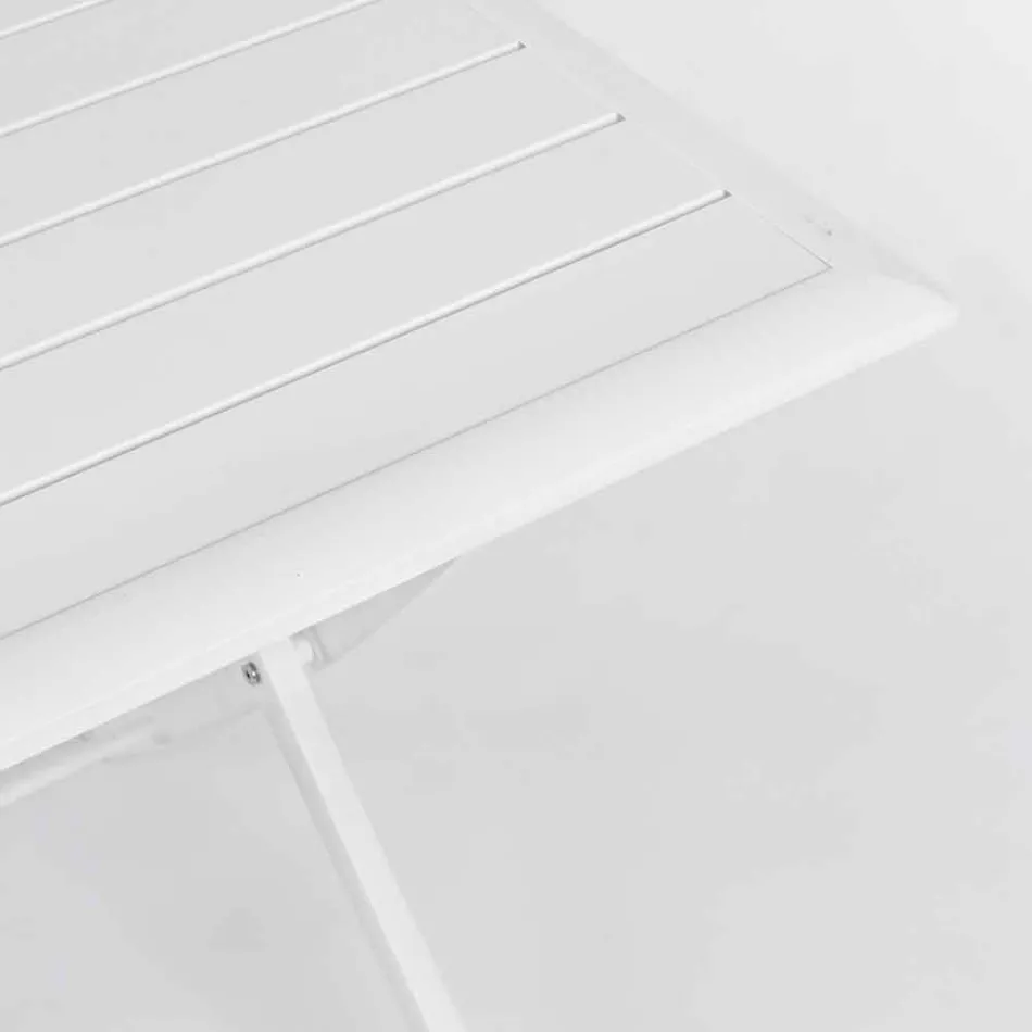 Udendørs spisebord i aluminium med foldestruktur - jagt Viadurini