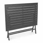 Udendørs spisebord i aluminium med foldestruktur - jagt Viadurini