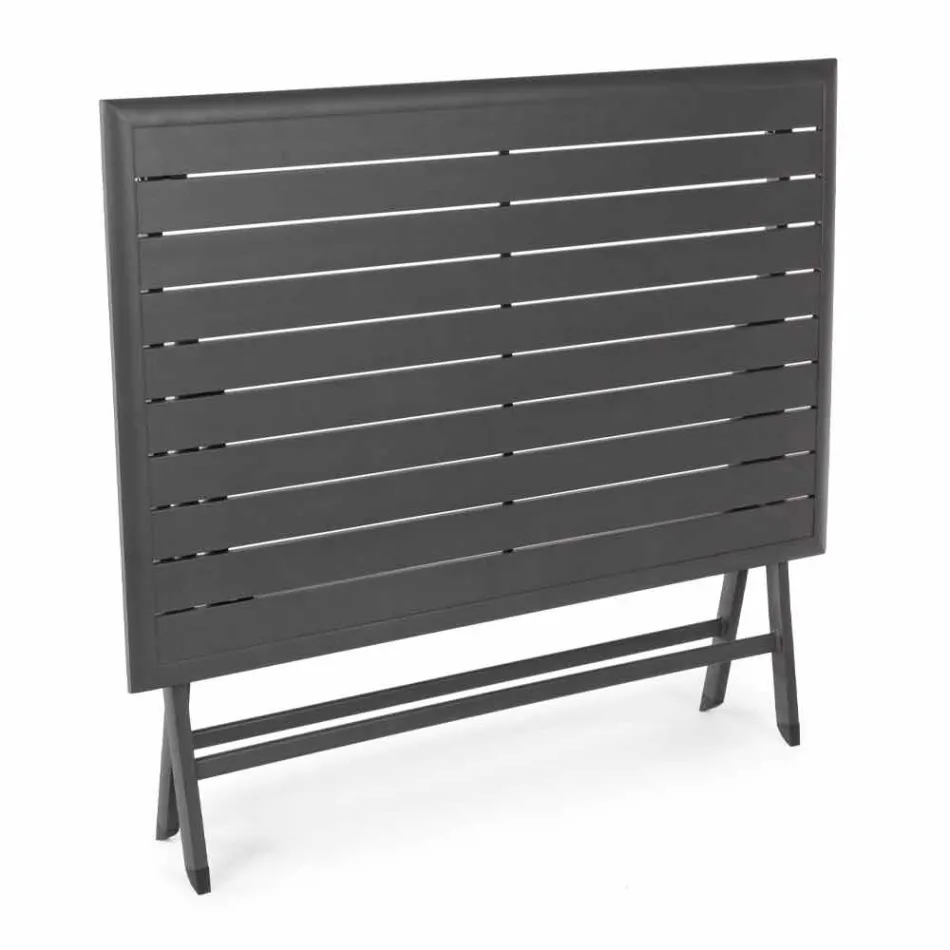 Udendørs spisebord i aluminium med foldestruktur - jagt Viadurini