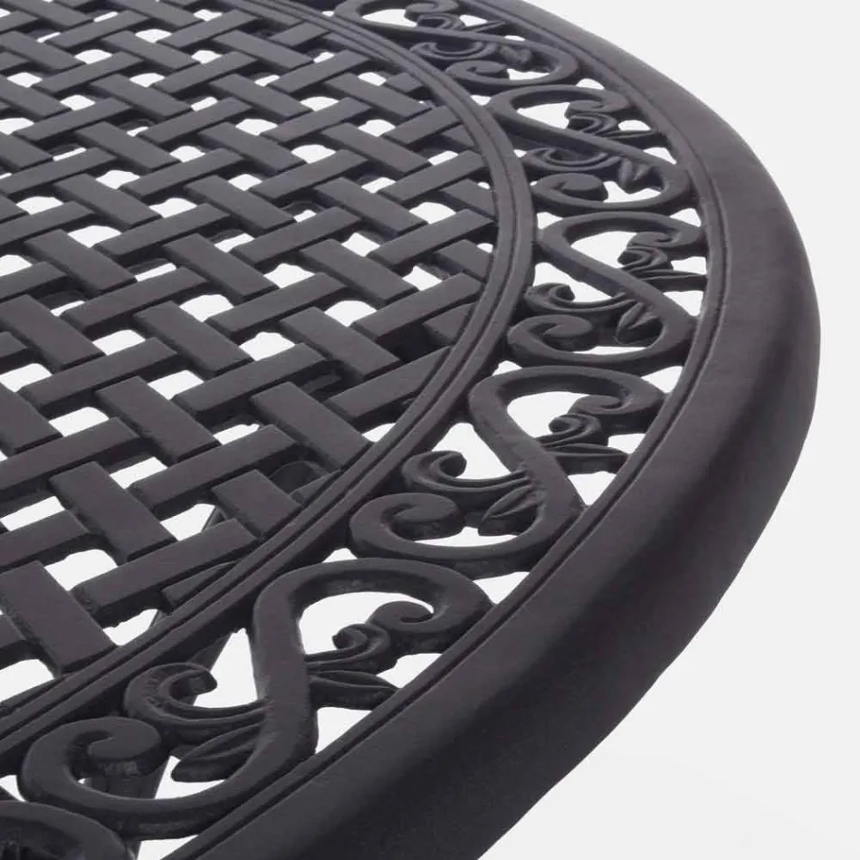 Udendørs spisebord i hvid eller antracitlakeret aluminium - hurtig Viadurini