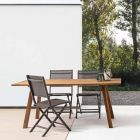 Udendørs spisebord i Acacia Wood Oil Finish - Leonard Viadurini
