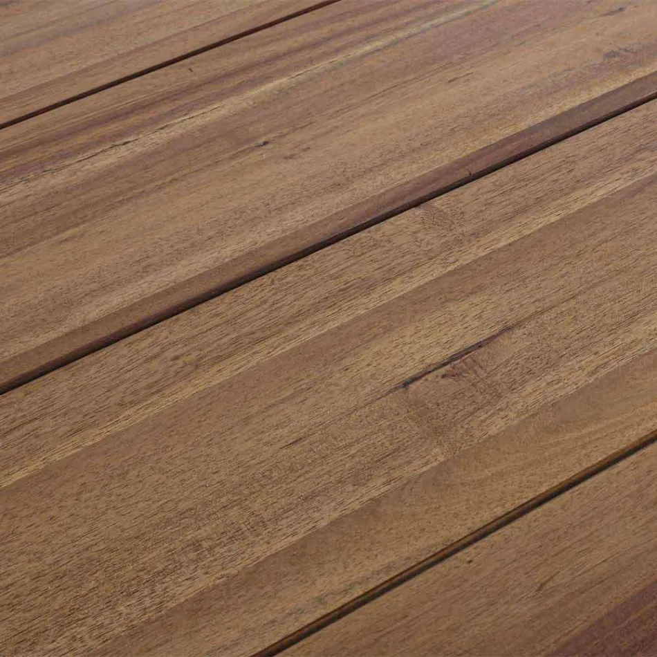 Udendørs spisebord i Acacia Wood Oil Finish - Leonard Viadurini