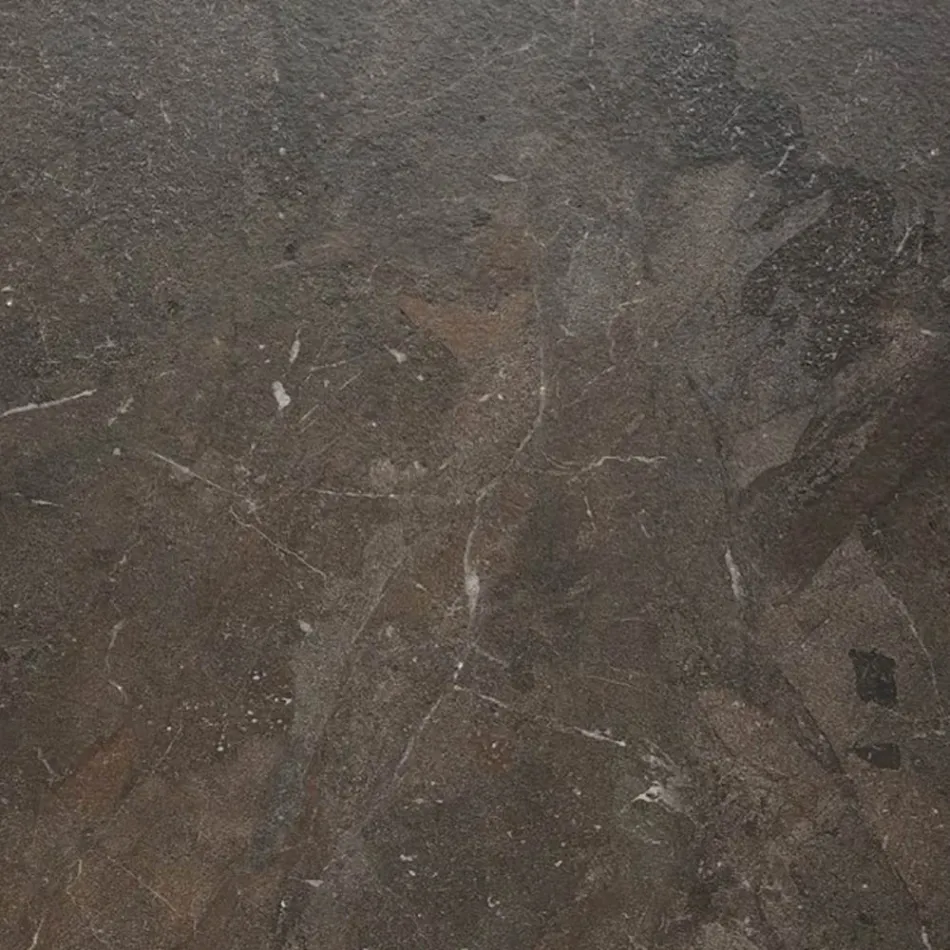 Havespisebord i Iroko træ og stentøj lavet i Italien - Bresson Viadurini