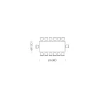 Spisebordsplade i Laminam og understel i stål Fremstillet i Italien - Ezzellino Viadurini