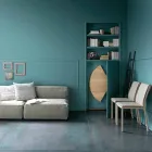 Moderne foldbart spisebord i træ og metal fremstillet i Italien - Menelao Viadurini