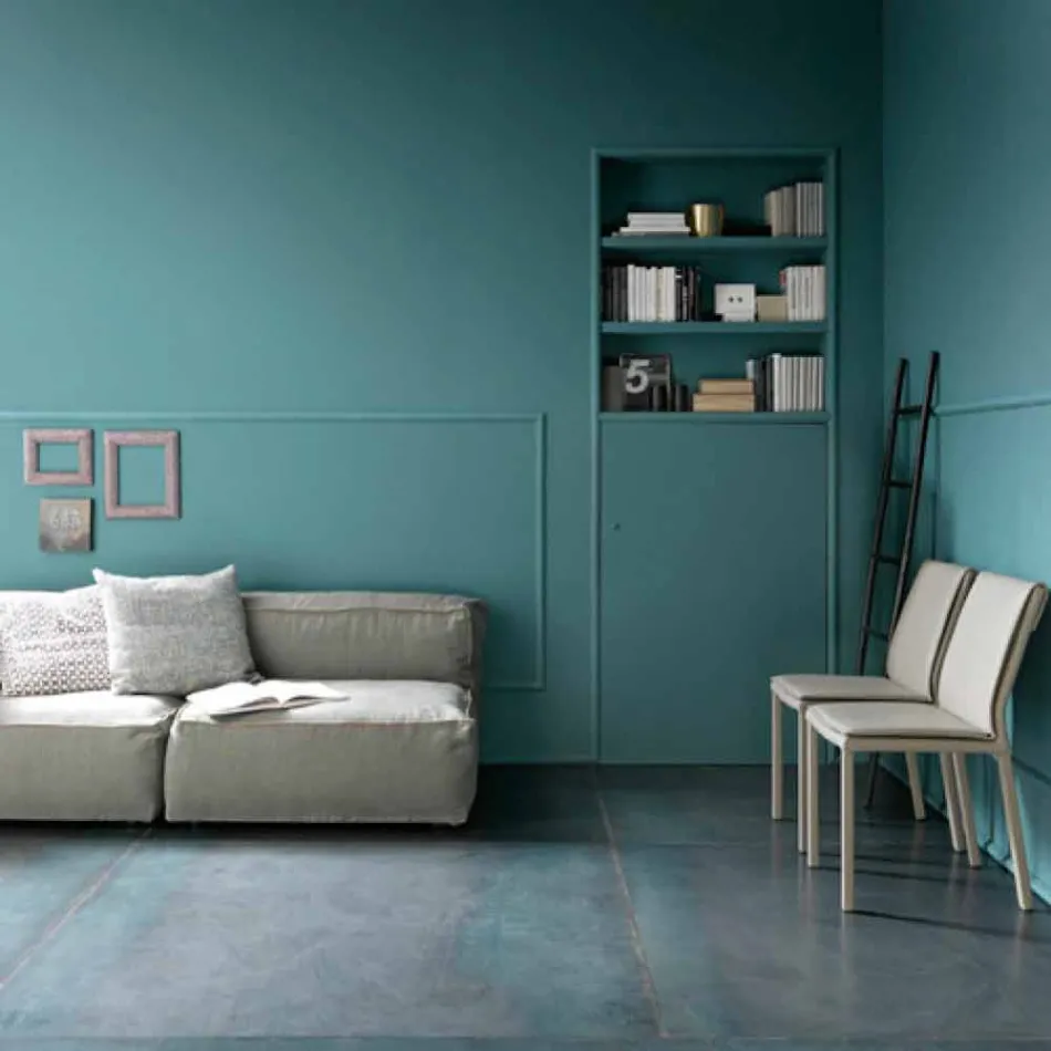 Moderne foldbart spisebord i træ og metal fremstillet i Italien - Menelao Viadurini