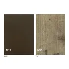 Moderne foldbart spisebord i træ og metal fremstillet i Italien - Menelao Viadurini