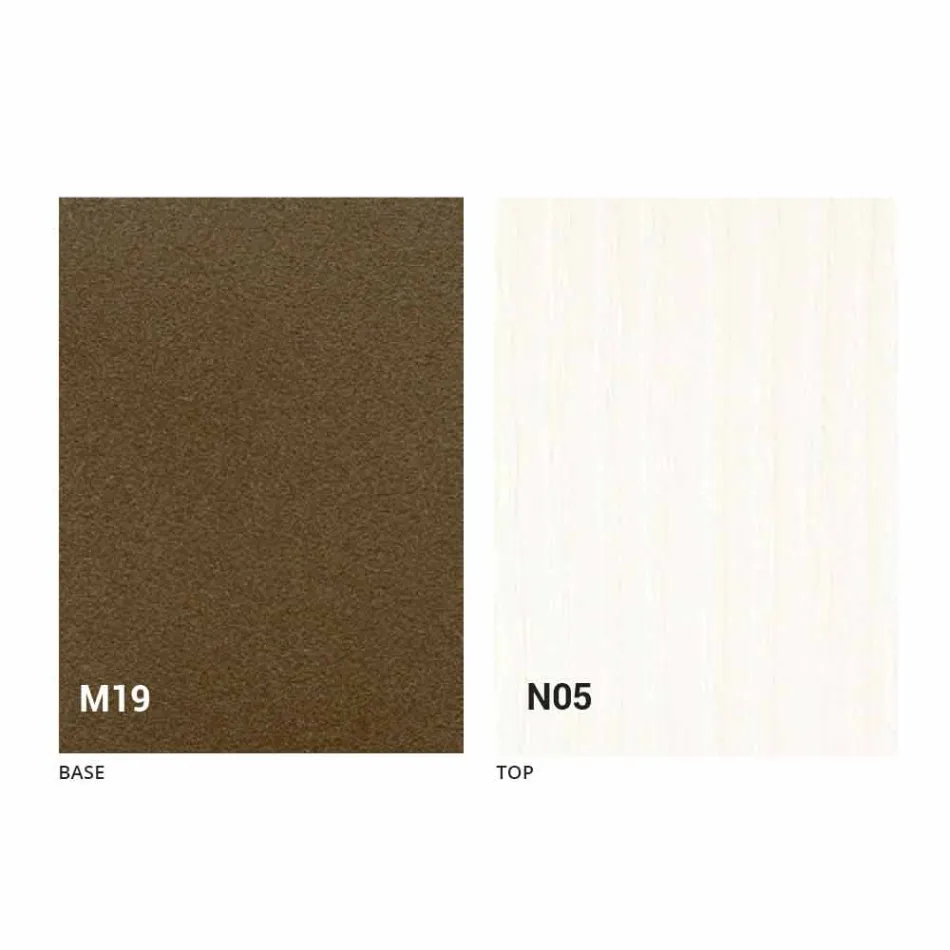 Moderne foldbart spisebord i træ og metal fremstillet i Italien - Menelao Viadurini