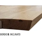 Spisebord belagt i Masellato Knotted Oak Made in Italy - Pilar Viadurini