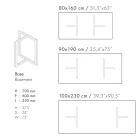 Rektangulært spisebord i porcelænsstentøj fremstillet i Italien - Emilio Viadurini