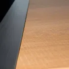 Rektangulært spisebord i eg og rustfrit svindel Viadurini