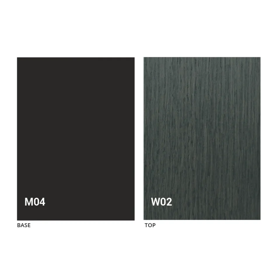 Rundt udtrækkeligt spisebord med træplade Fremstillet i Italien - Crodino Viadurini