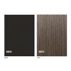 Rundt udtrækkeligt spisebord med træplade Fremstillet i Italien - Crodino Viadurini