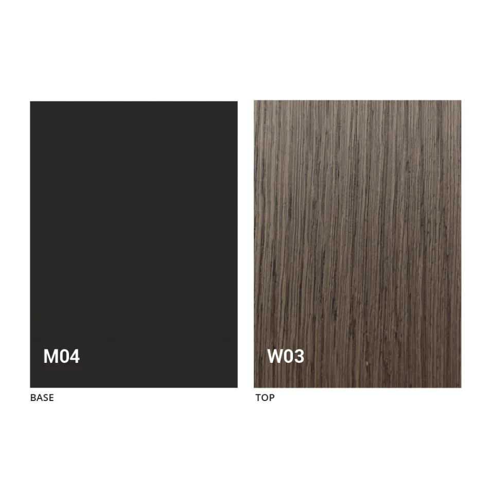 Rundt udtrækkeligt spisebord med træplade Fremstillet i Italien - Crodino Viadurini