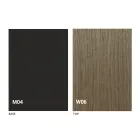 Rundt udtrækkeligt spisebord med træplade Fremstillet i Italien - Crodino Viadurini